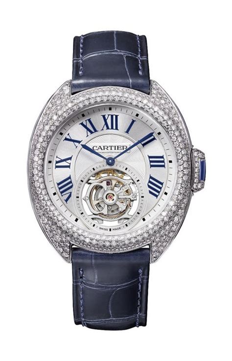 cartier tourbillon replica watches|cartier blue watch.